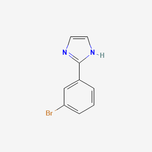 molecular formula C9H7BrN2 B1393287 2-(3-溴苯基)-1H-咪唑 CAS No. 937013-66-6