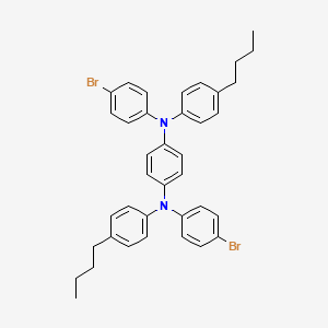 molecular formula C38H38Br2N2 B13932894 N1,N4-Bis(4-bromophenyl)-N1,N4-bis(4-butylphenyl)benzene-1,4-diamine CAS No. 372200-89-0