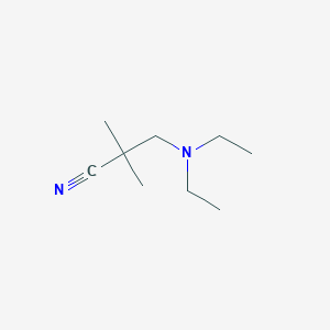 molecular formula C9H18N2 B13932915 3-(Diethylamino)-2,2-dimethylpropanenitrile CAS No. 857229-25-5