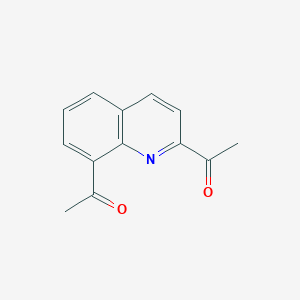 molecular formula C13H11NO2 B1393293 2,8-Diacetylquinoline CAS No. 1214264-82-0