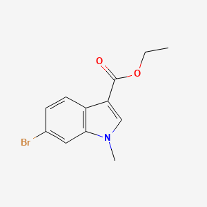 molecular formula C12H12BrNO2 B13932933 Ethyl 6-bromo-1-methyl-1H-indole-3-carboxylate 