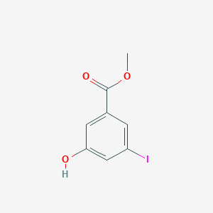 molecular formula C8H7IO3 B1393294 Methyl 3-hydroxy-5-iodobenzoate CAS No. 50765-22-5