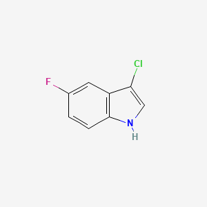 molecular formula C8H5ClFN B13932958 3-chloro-5-fluoro-1H-indole 
