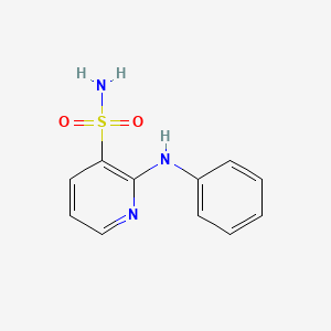 molecular formula C11H11N3O2S B1393297 2-Anilinopyridine-3-sulfonamide CAS No. 1340791-40-3