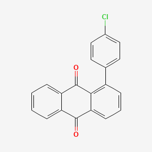 molecular formula C20H11ClO2 B13932986 Anthraquinone, 1-(p-chlorophenyl)- CAS No. 20600-81-1