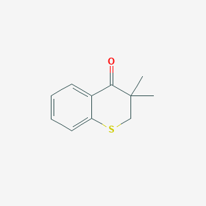 molecular formula C11H12OS B13933010 3,3-Dimethylthiochroman-4-one CAS No. 27943-36-8