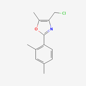 4-(Chloromethyl)-2-(2,4-dimethylphenyl)-5-methyl-1,3-oxazole