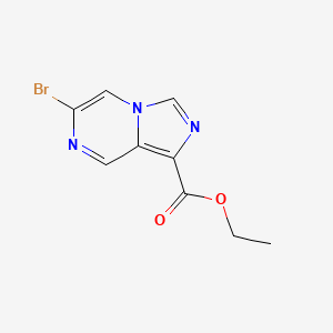 molecular formula C9H8BrN3O2 B13933026 Ethyl 6-bromoimidazo[1,5-A]pyrazine-1-carboxylate 