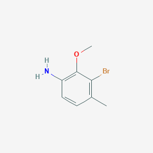 molecular formula C8H10BrNO B13933048 3-Bromo-2-methoxy-4-methylaniline 