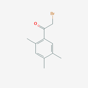 molecular formula C11H13BrO B1393305 2-溴-1-(2,4,5-三甲基苯基)乙酮 CAS No. 106662-93-5