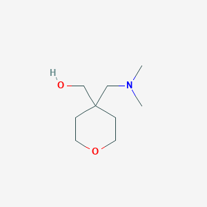 molecular formula C9H19NO2 B13933057 4-[(Dimethylamino)methyl]tetrahydro-2H-pyran-4-methanol 