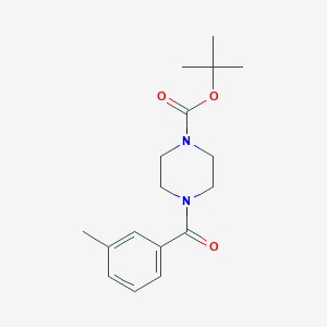 molecular formula C17H24N2O3 B13933063 1,1-Dimethylethyl 4-(3-methylbenzoyl)-1-piperazinecarboxylate 