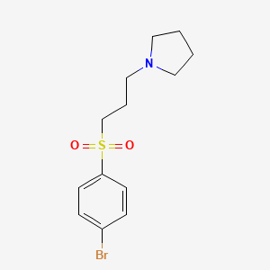 molecular formula C13H18BrNO2S B1393307 1-(3-(4-Bromophenylsulfonyl)propyl)pyrrolidine CAS No. 867333-33-3