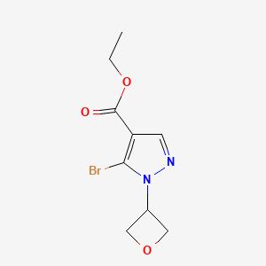 molecular formula C9H11BrN2O3 B13933074 Ethyl 5-bromo-1-(oxetan-3-yl)-1H-pyrazole-4-carboxylate 