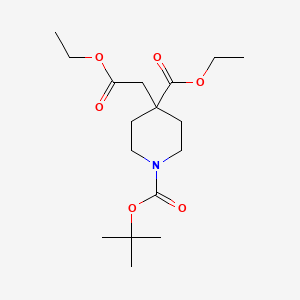 1-tert-Butyl 4-ethyl 4-(2-ethoxy-2-oxoethyl)piperidine-1,4-dicarboxylate