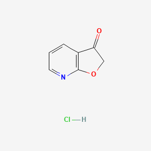 molecular formula C7H6ClNO2 B13933102 furo[2,3-b]pyridin-3(2H)-one hydrochloride 