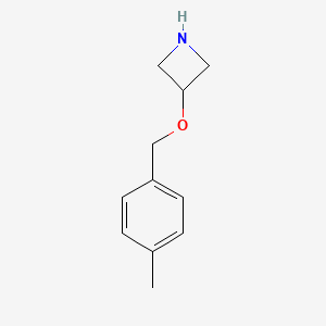 molecular formula C11H15NO B1393313 3-((4-Methylbenzyl)oxy)azetidine CAS No. 1121633-97-3