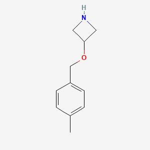 molecular formula C11H15NO B1393313 3-[(4-甲基苄基)氧基]氮杂环丁烷 CAS No. 1121633-97-3