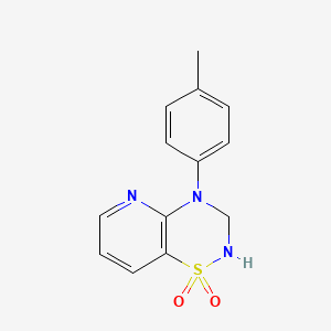 molecular formula C13H13N3O2S B1393315 4-(4-methylphenyl)-3,4-dihydro-2H-pyrido[2,3-e][1,2,4]thiadiazine 1,1-dioxide CAS No. 1325306-71-5