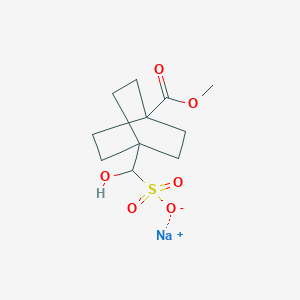 molecular formula C11H17NaO6S B1393316 Sodium hydroxy(4-(methoxycarbonyl)bicyclo[2.2.2]octan-1-yl)methanesulfonate CAS No. 1308728-99-5