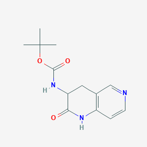 molecular formula C13H17N3O3 B13933160 Tert-butyl (2-oxo-1,2,3,4-tetrahydro-1,6-naphthyridin-3-yl)carbamate 