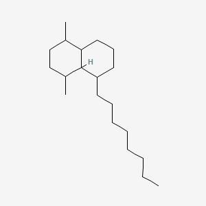 molecular formula C20H38 B13933168 Naphthalene, decahydro-1,4-dimethyl-5-octyl- CAS No. 54964-83-9