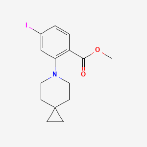 molecular formula C15H18INO2 B13933172 Methyl 2-(6-azaspiro[2.5]oct-6-yl)-4-iodobenzoate 