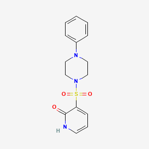 molecular formula C15H17N3O3S B1393318 3-[(4-phenylpiperazin-1-yl)sulfonyl]pyridin-2(1H)-one CAS No. 1325306-66-8