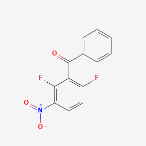molecular formula C13H7F2NO3 B1393319 (2,6-Difluoro-3-nitrophenyl)(phenyl)methanone CAS No. 1145881-51-1
