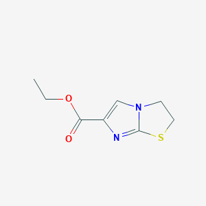 molecular formula C8H10N2O2S B139332 Ethyl 2,3-dihydroimidazo[2,1-b][1,3]thiazole-6-carboxylate CAS No. 157459-68-2