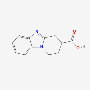 molecular formula C12H12N2O2 B1393320 1,2,3,4-Tetrahydropyrido[1,2-a]benzimidazole-3-carboxylic acid CAS No. 1284129-13-0