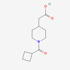 molecular formula C12H19NO3 B1393322 2-(1-Cyclobutanecarbonylpiperidin-4-yl)acetic acid CAS No. 1285310-84-0