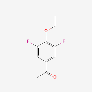 molecular formula C10H10F2O2 B1393323 4'-Ethoxy-3',5'-difluoroacetophenone CAS No. 1017779-29-1