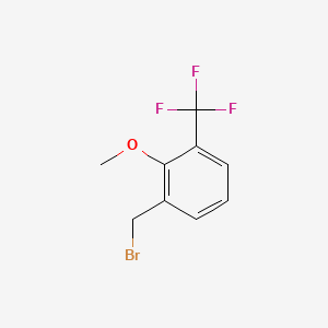 molecular formula C9H8BrF3O B1393324 2-甲氧基-3-(三氟甲基)苄溴化物 CAS No. 1017778-77-6