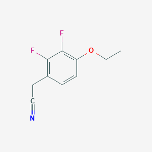 molecular formula C10H9F2NO B1393325 4-Ethoxy-2,3-difluorophenylacetonitrile CAS No. 1017779-59-7