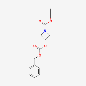 molecular formula C16H21NO5 B13933250 Tert-butyl 3-(((benzyloxy)carbonyl)oxy)azetidine-1-carboxylate 