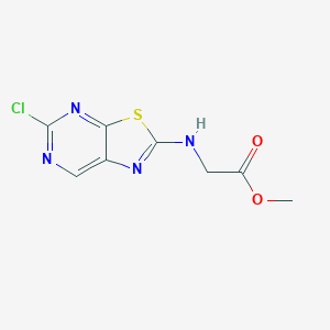 molecular formula C8H7ClN4O2S B13933271 Methyl [(5-chloro[1,3]thiazolo[5,4-d]pyrimidin-2-yl)amino]acetate 