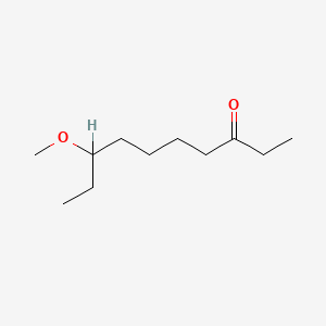 molecular formula C11H22O2 B13933288 3-Decanone, 8-methoxy- CAS No. 30571-79-0