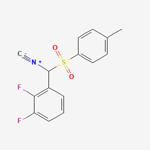 molecular formula C15H11F2NO2S B1393332 1,2-Difluoro-3-(isocyano(tosyl)methyl)benzene CAS No. 660431-67-4