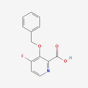 molecular formula C13H10FNO3 B13933336 3-(Benzyloxy)-4-fluoropicolinic acid 