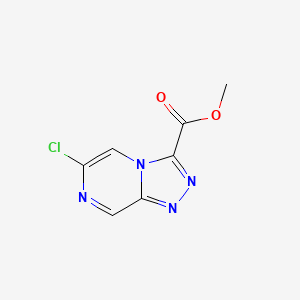 molecular formula C7H5ClN4O2 B13933339 Methyl 6-chloro-[1,2,4]triazolo[4,3-a]pyrazine-3-carboxylate 