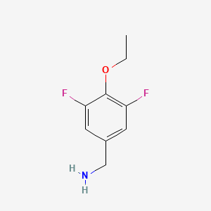 molecular formula C9H11F2NO B1393334 4-Ethoxy-3,5-difluorobenzylamine CAS No. 1017779-32-6