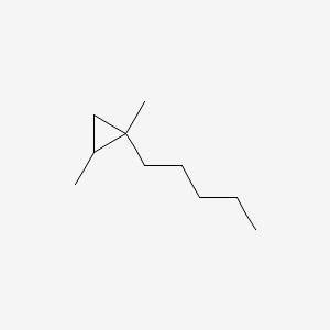molecular formula C10H20 B13933340 1,2-Dimethyl-1-pentylcyclopropane CAS No. 62238-04-4