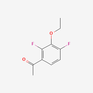 molecular formula C10H10F2O2 B1393336 3'-Ethoxy-2',4'-difluoroacetophenone CAS No. 1017778-40-3