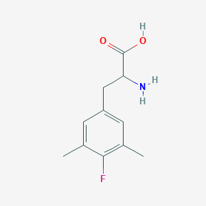 molecular formula C11H14FNO2 B1393338 4-Fluoro-3,5-dimethyl-DL-phenylalanine CAS No. 1259957-45-3