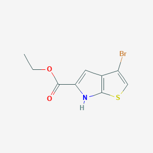 molecular formula C9H8BrNO2S B13933468 ethyl 3-bromo-6H-thieno[2,3-b]pyrrole-5-carboxylate 