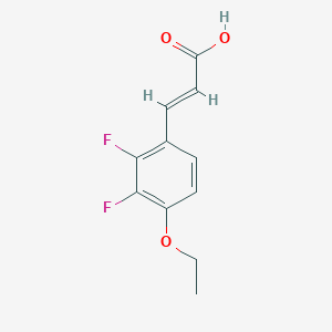molecular formula C11H10F2O3 B1393348 4-Ethoxy-2,3-difluorocinnamic acid CAS No. 1017779-66-6