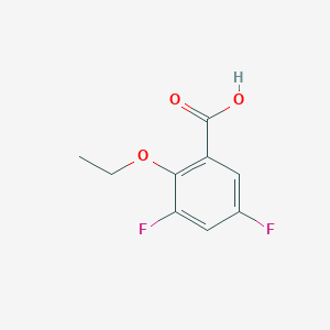molecular formula C9H8F2O3 B1393349 2-Ethoxy-3,5-difluorobenzoic acid CAS No. 1017779-70-2