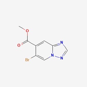 molecular formula C8H6BrN3O2 B13933500 Methyl 6-bromo-[1,2,4]triazolo[1,5-a]pyridine-7-carboxylate 