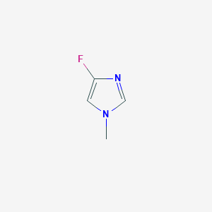 molecular formula C4H5FN2 B13933503 4-fluoro-1-methyl-1H-imidazole 